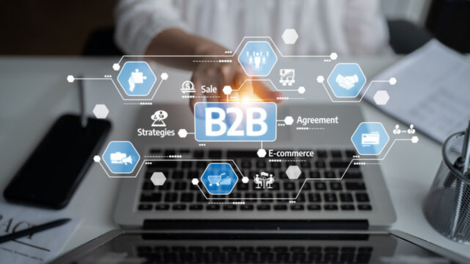 Corporate B2B Growth Workspace and Analytics Screen